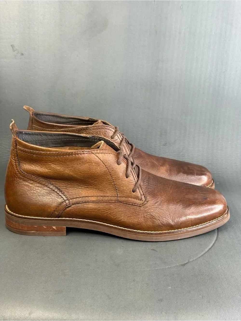 Cole Haan Men's Charles Brown Leather Comfort Chukka Boots shoes size 11.5